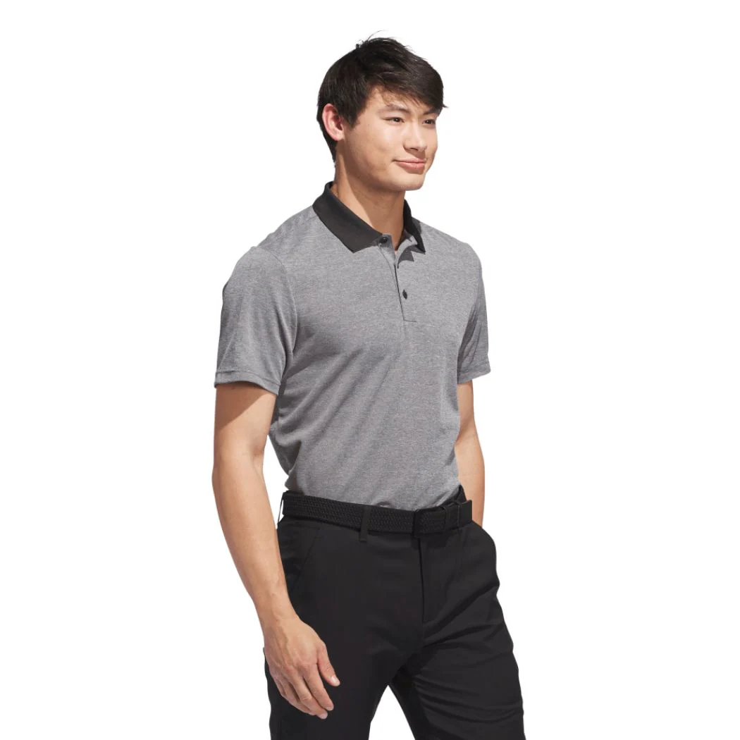 adidas Performance Heathered Men's Polo Shirt - Image 3