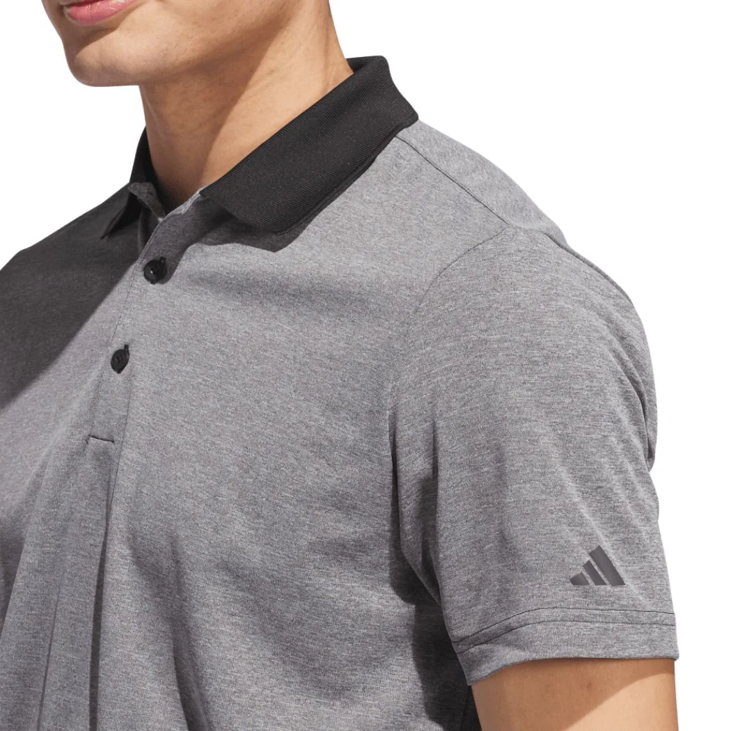 adidas Performance Heathered Men's Polo Shirt - Image 4