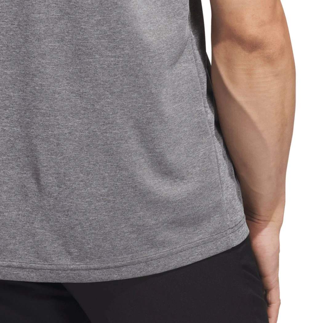 adidas Performance Heathered Men's Polo Shirt - Image 5