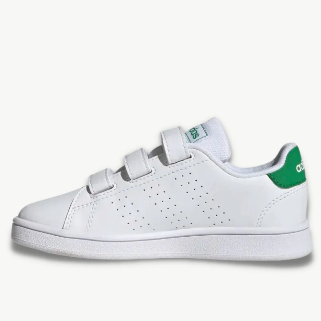 adidas Advantage Court Lifestyle Hook-and-Loop Kids Sneakers - Image 2