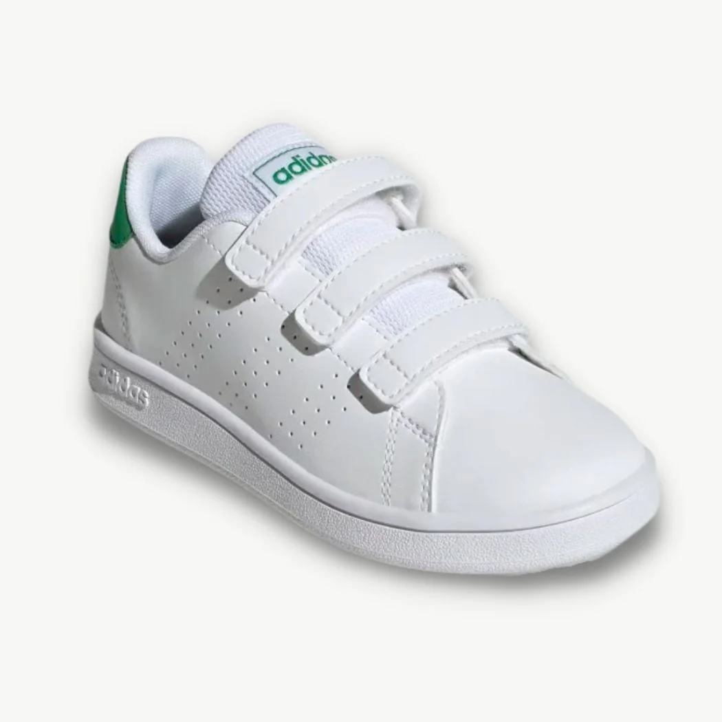 adidas Advantage Court Lifestyle Hook-and-Loop Kids Sneakers - Image 3
