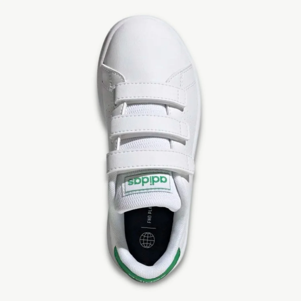 adidas Advantage Court Lifestyle Hook-and-Loop Kids Sneakers - Image 5