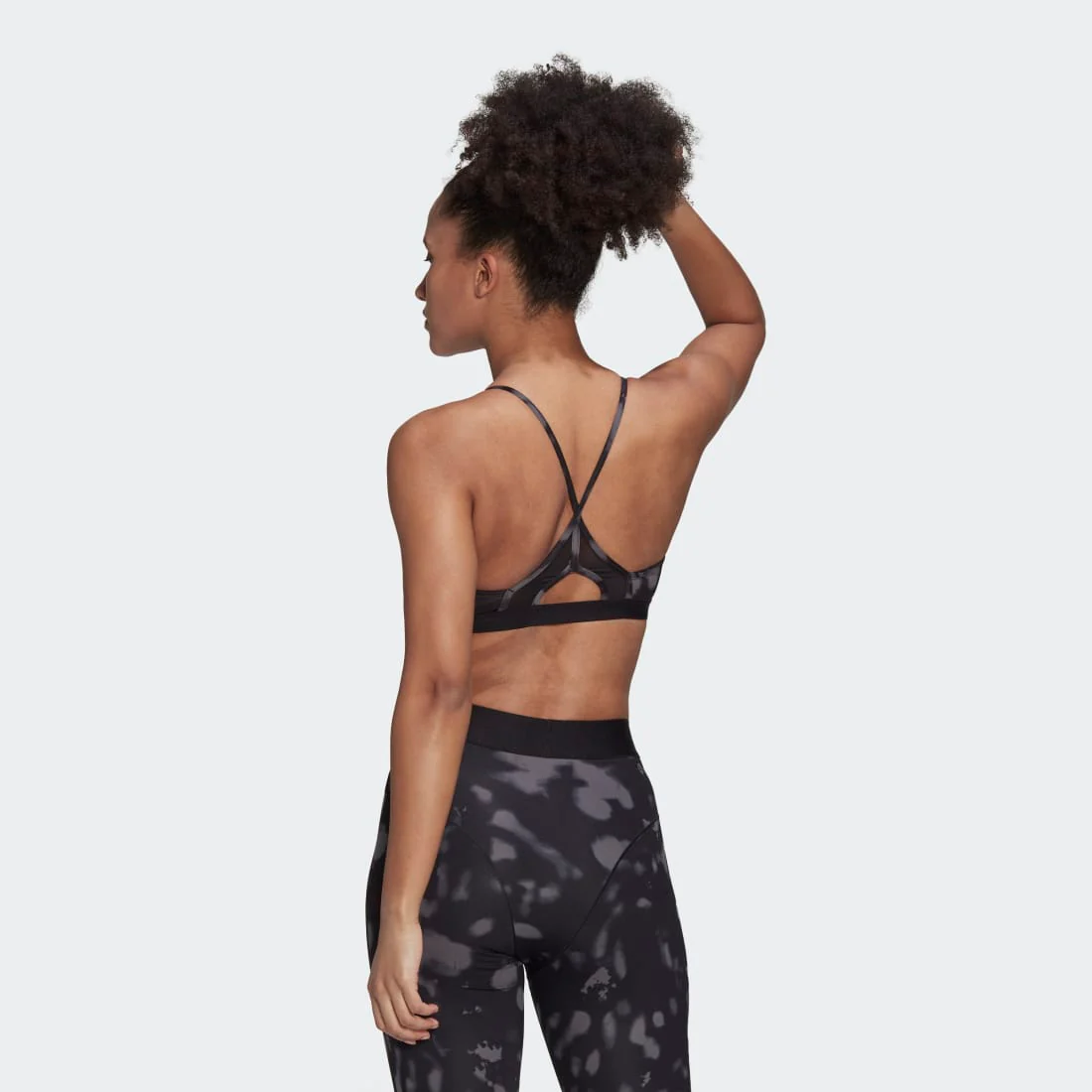 adidas Aeroreact Light-Support Hyperglam Women's Printed Bra - Image 2