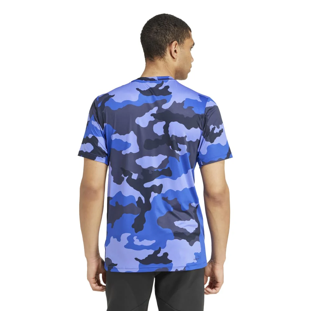 adidas Train Essentials Camo Allover Print Men's Tee - Image 2