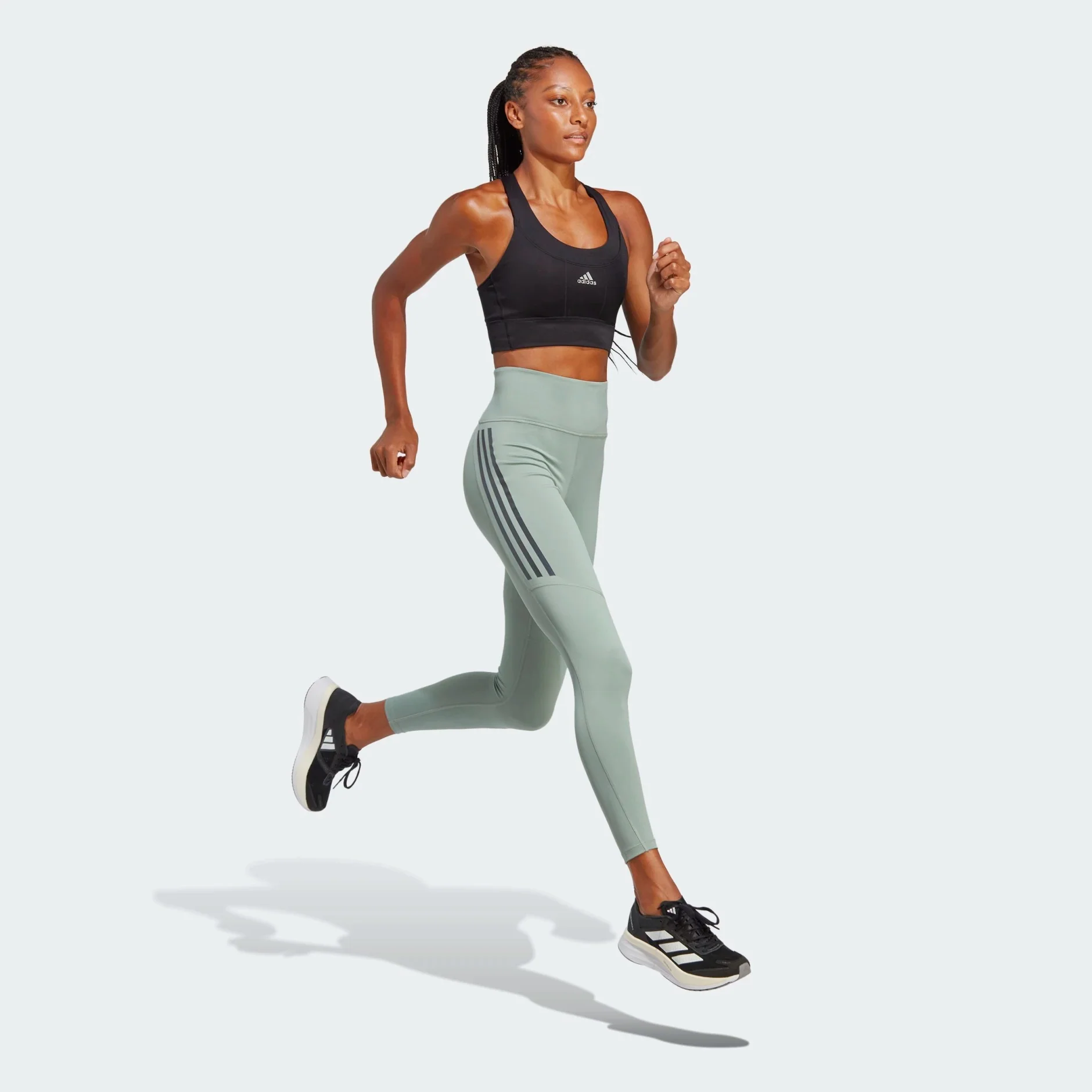 adidas Dailyrun 3-Stripes 7/8 Women's Leggings - Image 3