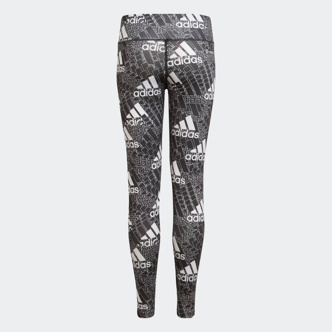 adidas AEROREADY Designed to Move Brand Love Kids Long Leggings - Image 2