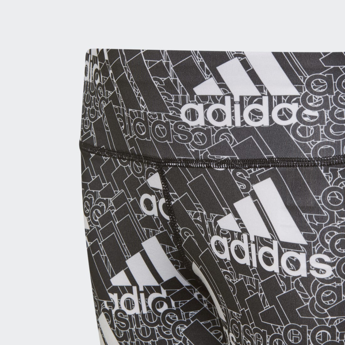 adidas AEROREADY Designed to Move Brand Love Kids Long Leggings - Image 3