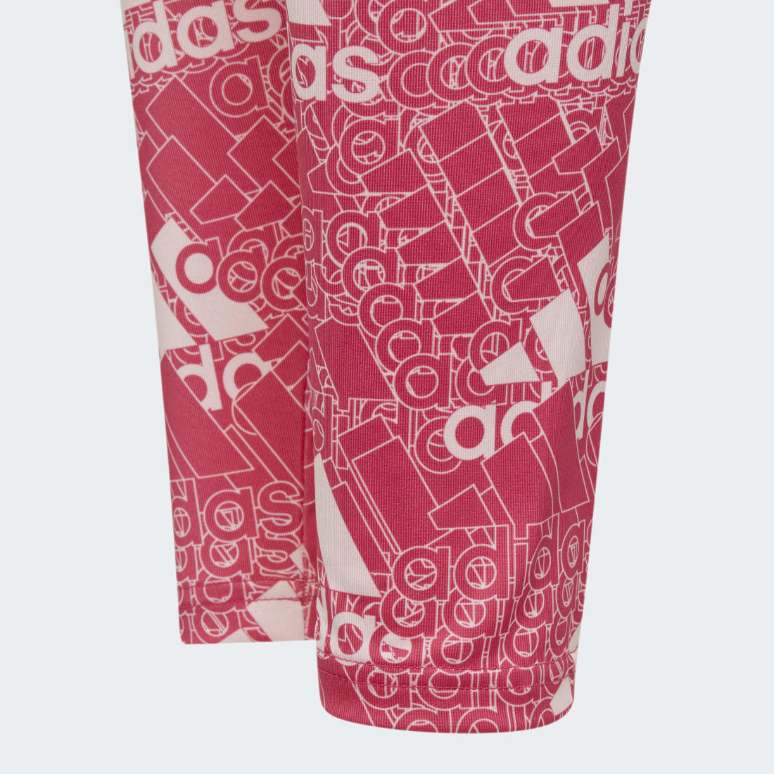 adidas AEROREADY Designed to Move Brand Love Kids Long Tights - Image 4