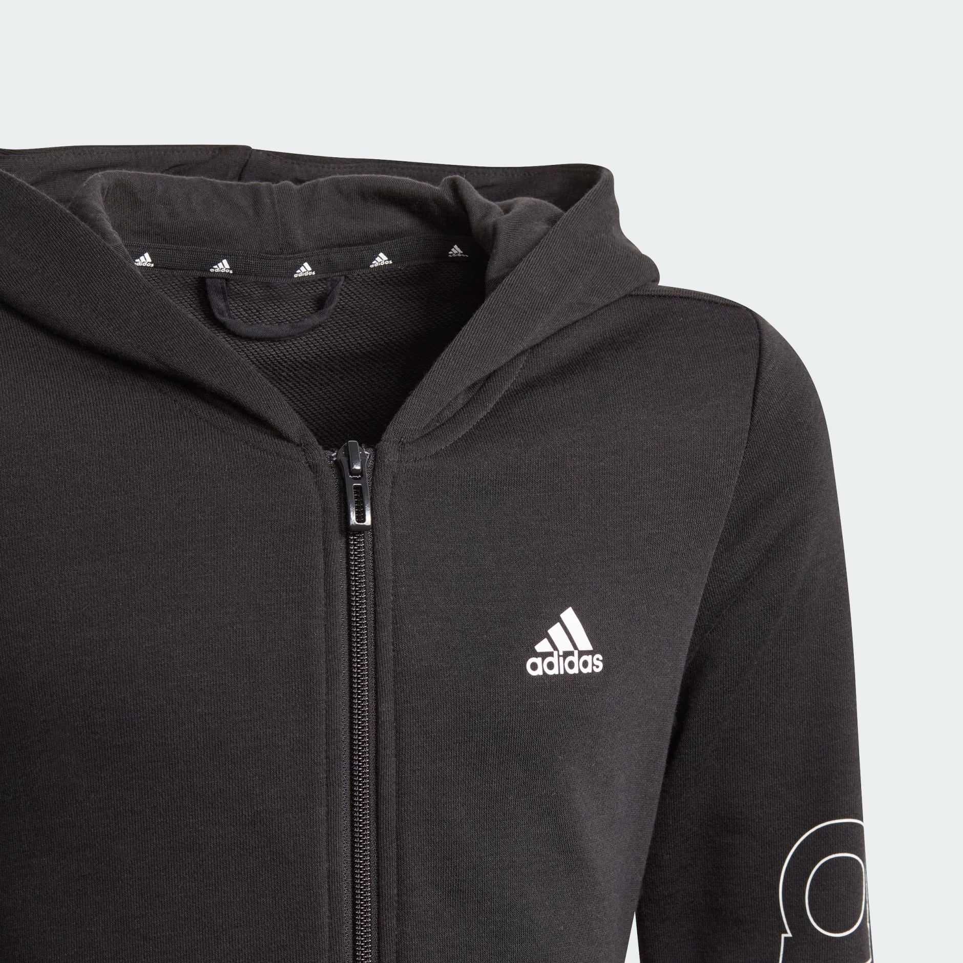 adidas Essentials Full-Zip Kids Hoodie - Image 3