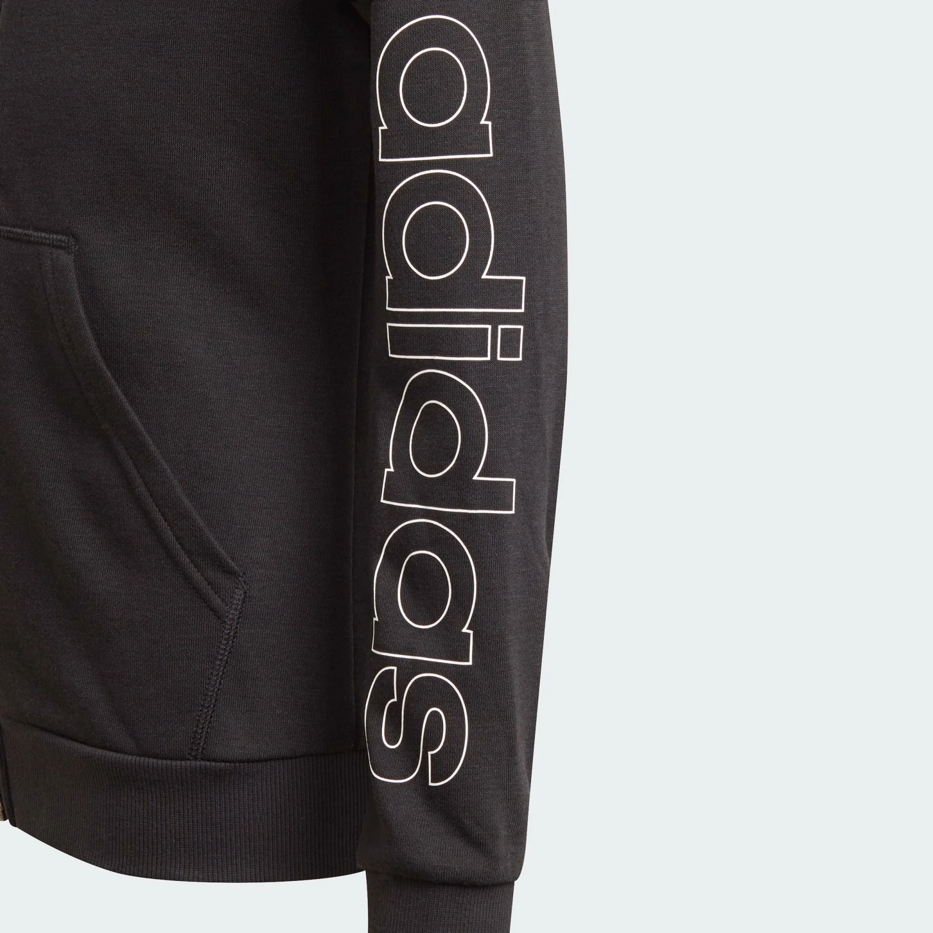 adidas Essentials Full-Zip Kids Hoodie - Image 4