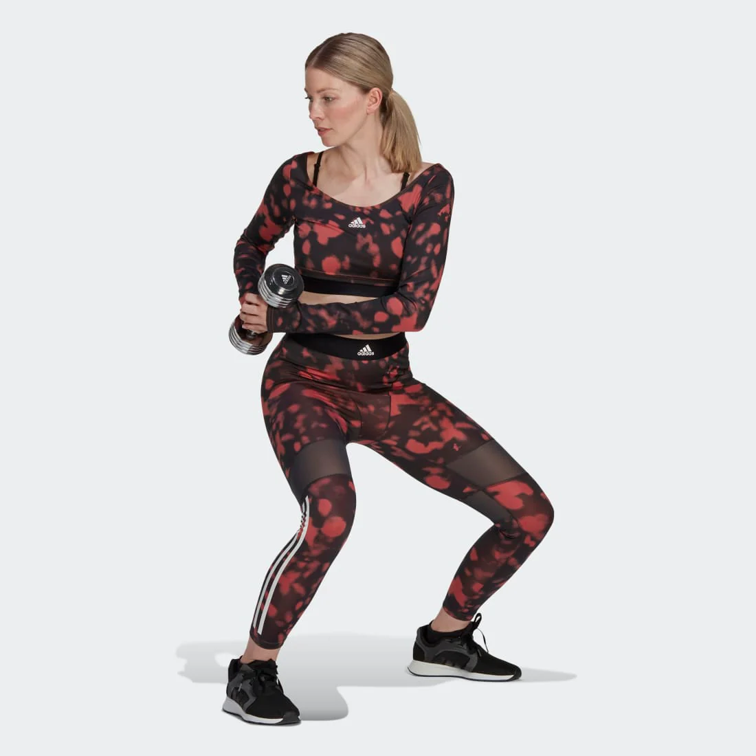 adidas Hyperglam Printed 7/8 Women's Leggings - Image 3