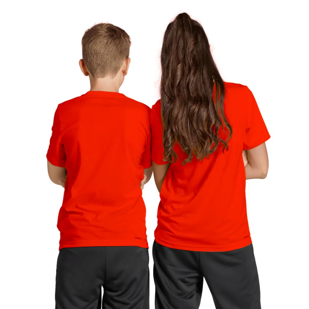 adidas Tiberio 3 Stripes Cotton Kid's Tee - Image 2