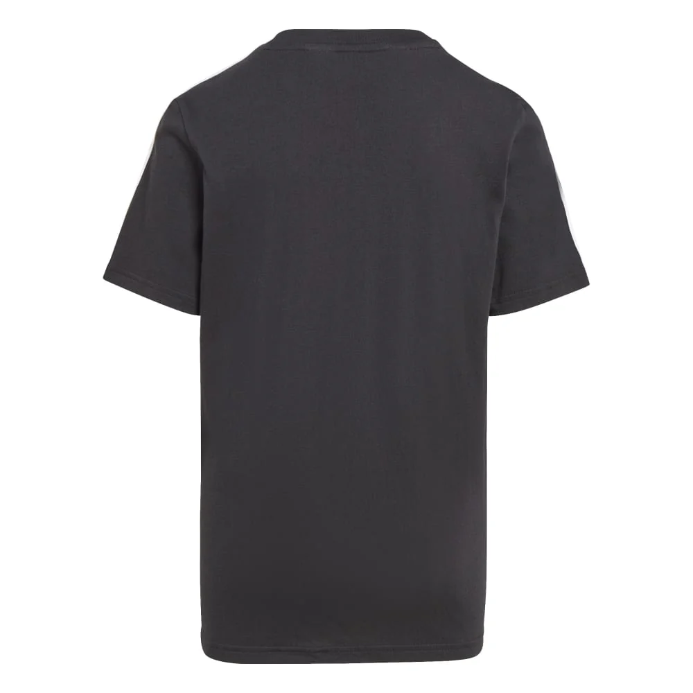 adidas Tiberio 3 Stripes Colorblock Cotton Kid's Tee - Image 4