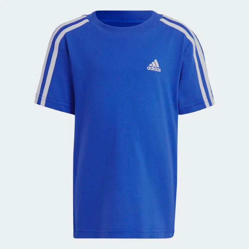 adidas Essentials 3-Stripes Kids Tee and Shorts Set - Image 3