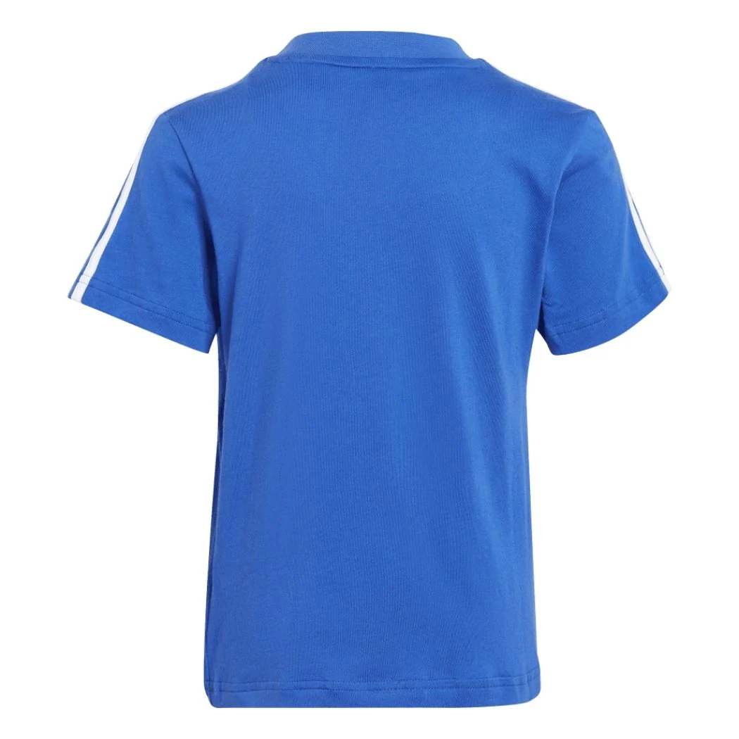adidas Essentials 3 Stripes Kid's Tee And Short Set - Image 2