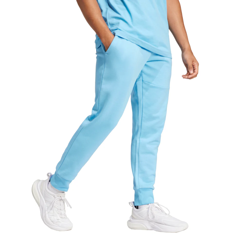 adidas Essentials French Terry Tapered Cuff Logo Men's Jogger Pants - Image 3