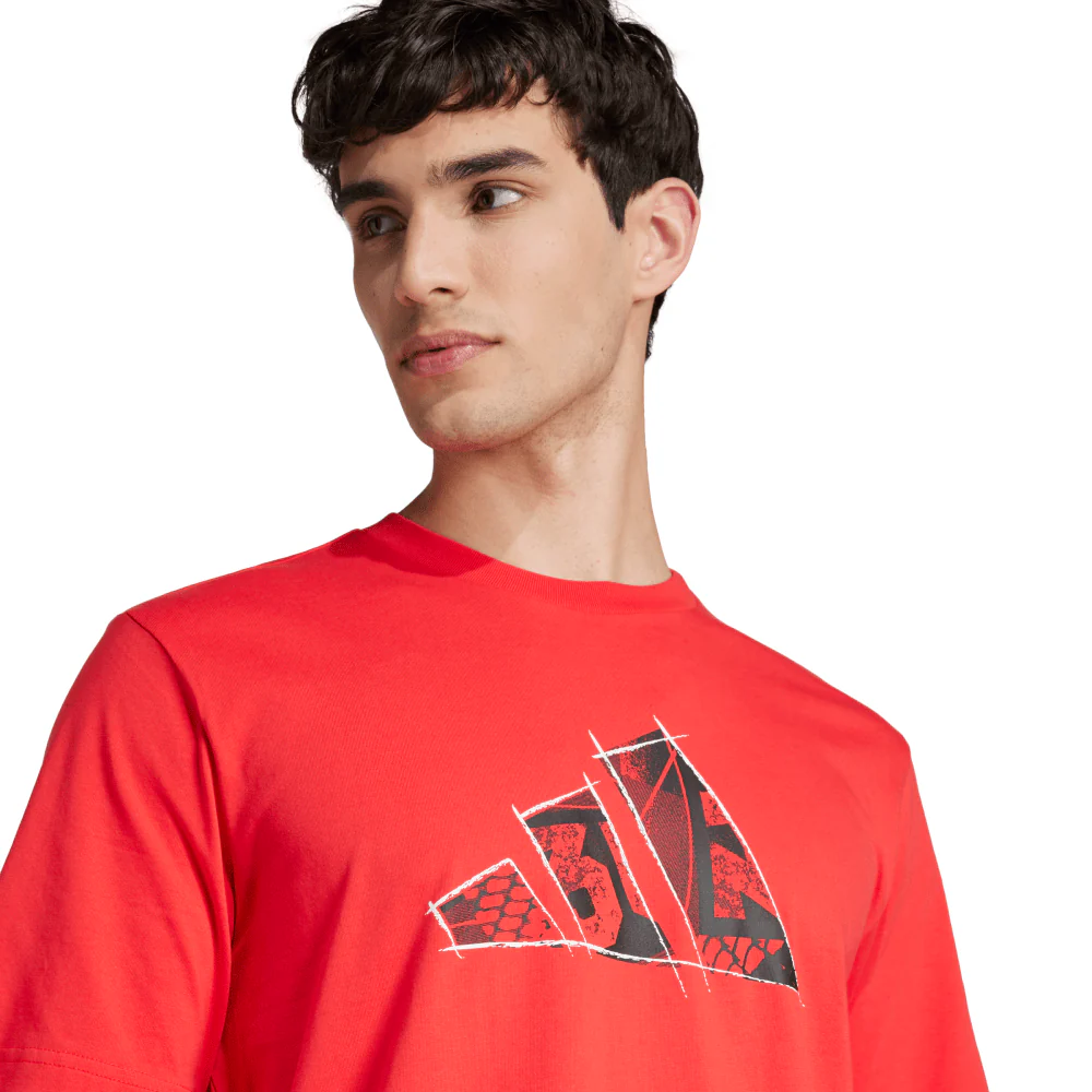 adidas Logo Graphic Men's Tee - Image 4