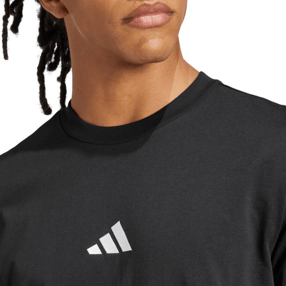 adidas Essentials Small Logo Single Jersey Men's Tee - Image 3