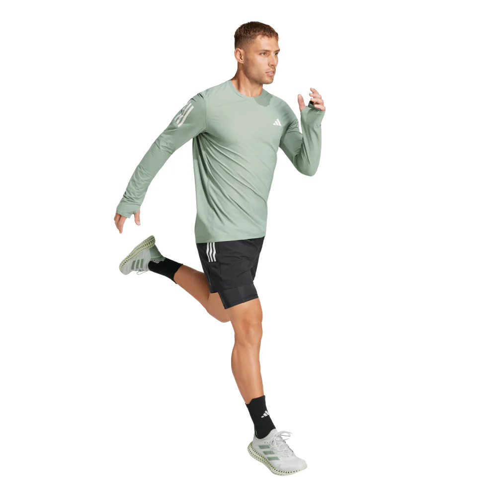 adidas Own the Run CLIMACOOL 2-in1 Men's Shorts - Image 3