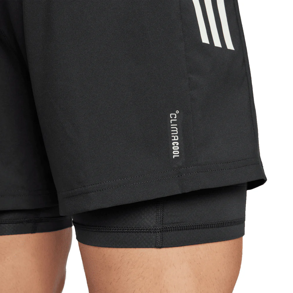 adidas Own the Run CLIMACOOL 2-in1 Men's Shorts - Image 5