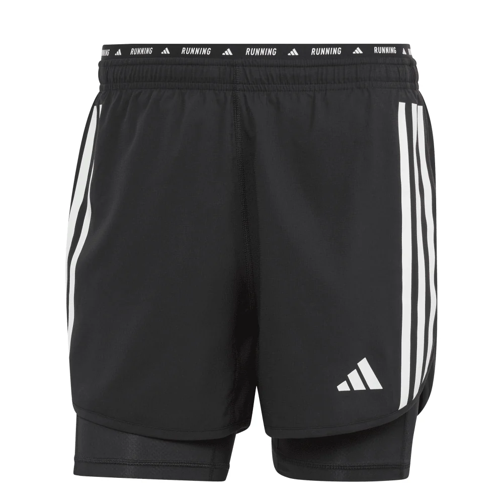 adidas Own The Run 3-Stripes 2-in-1 Men's Shorts - Image 6