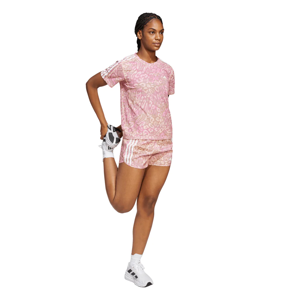 adidas Own The Run CLIMACOOL 3-Stripes Women's Tee - Image 3