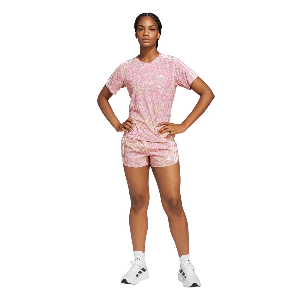 adidas Own The Run CLIMACOOL 3-Stripes Women's Tee - Image 4