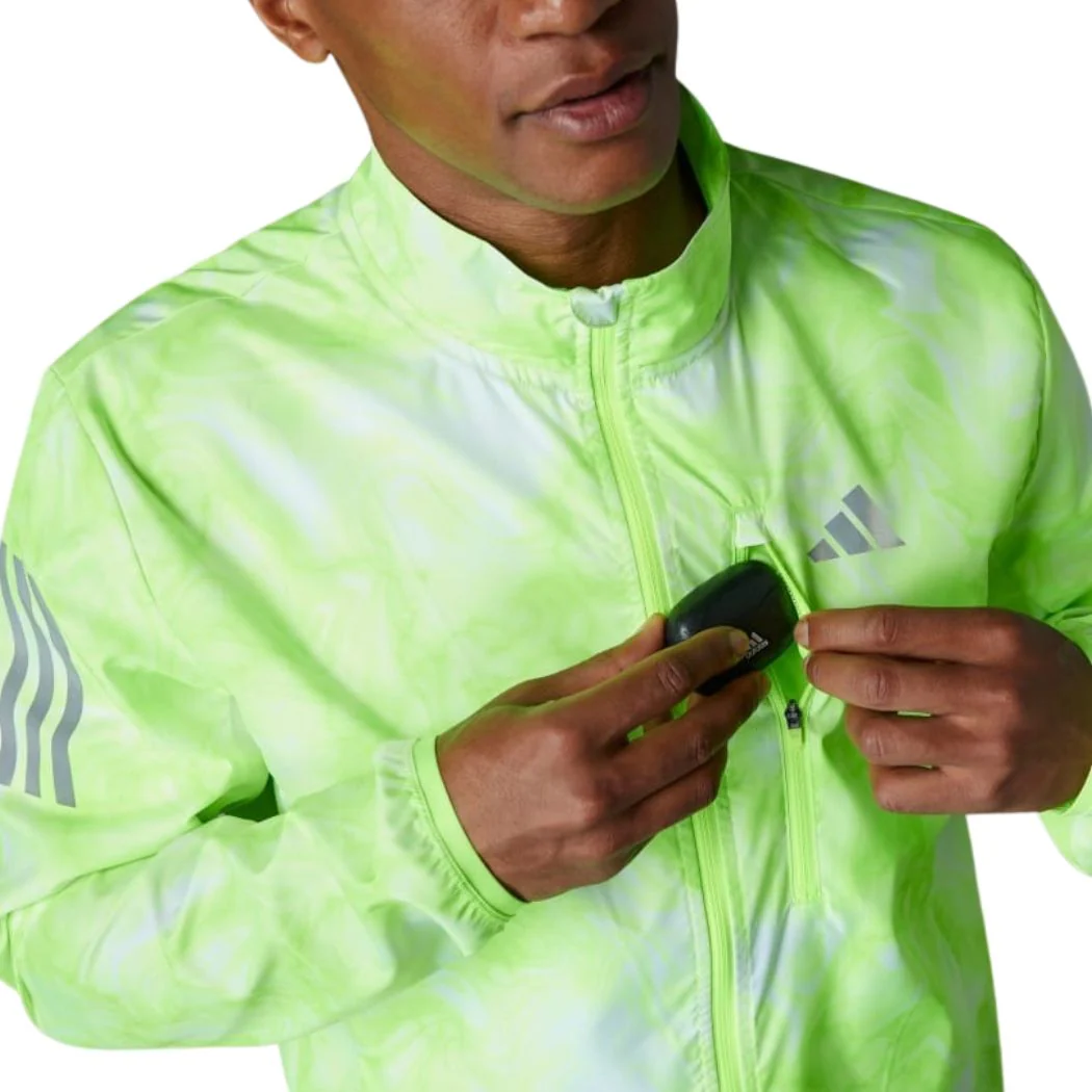 adidas Own The Run Allover Print Men's Jacket - Image 4