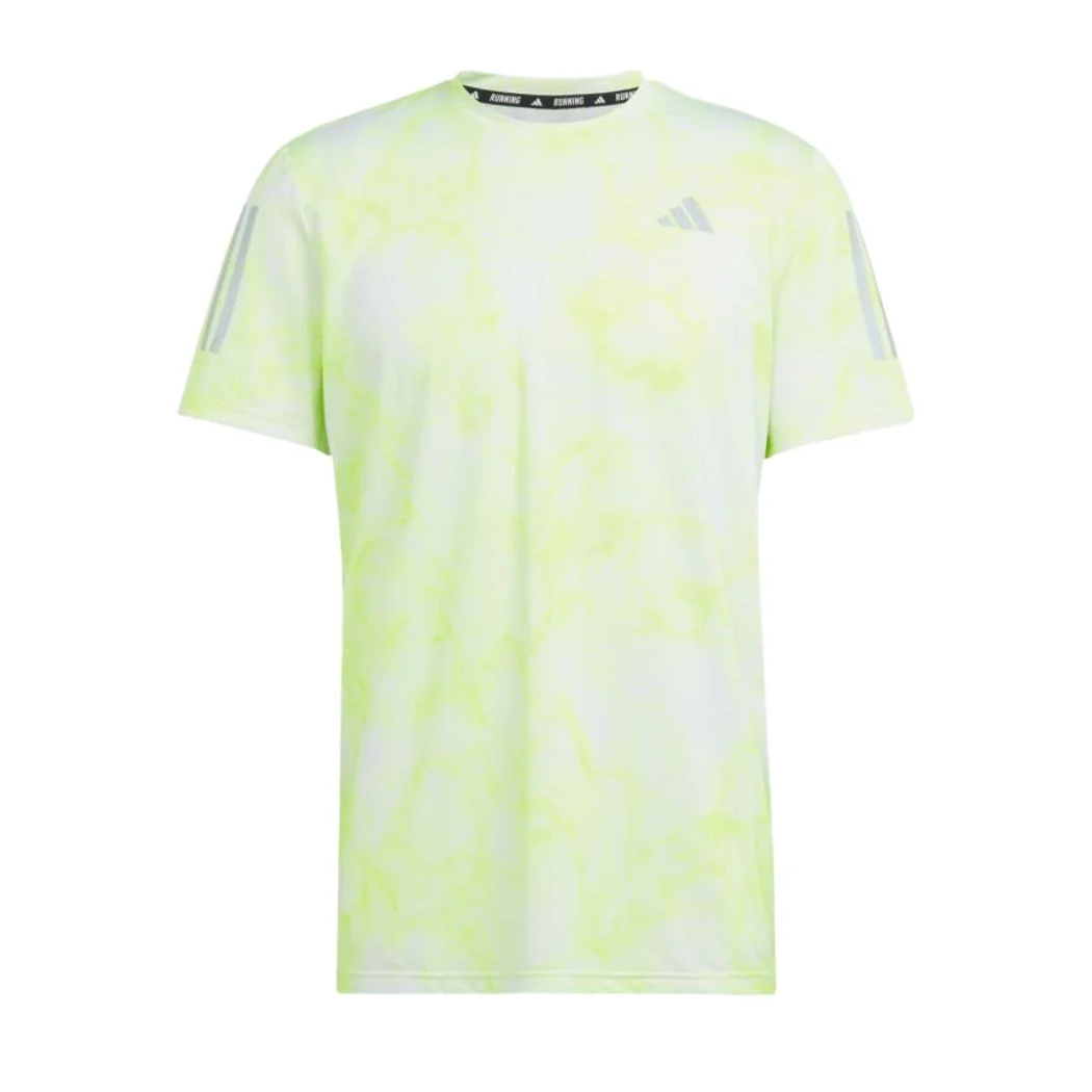 adidas Own The Run Allover Print Men's Tee - Image 4