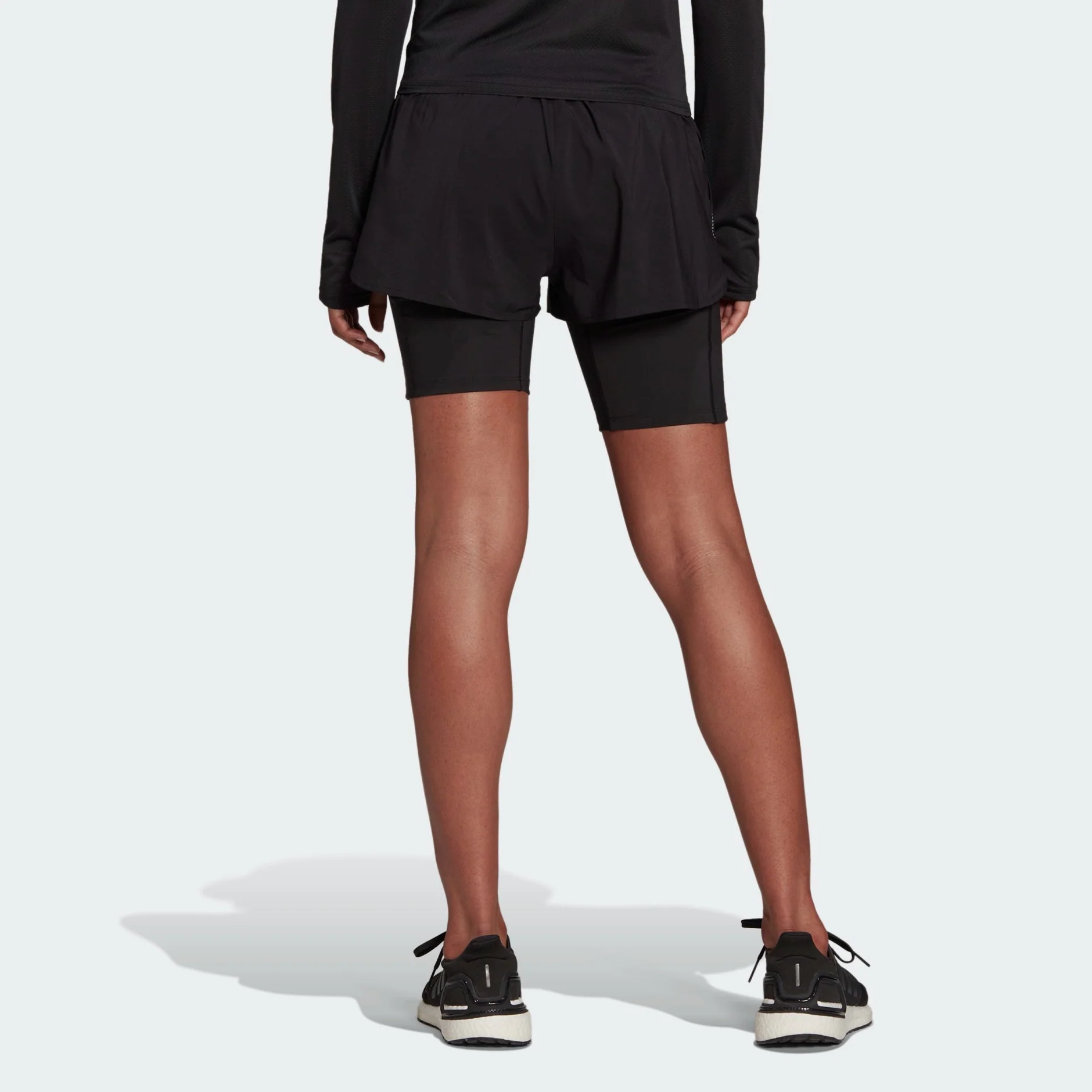 adidas Run Icons Two-in-One Women's Running Shorts - Image 2
