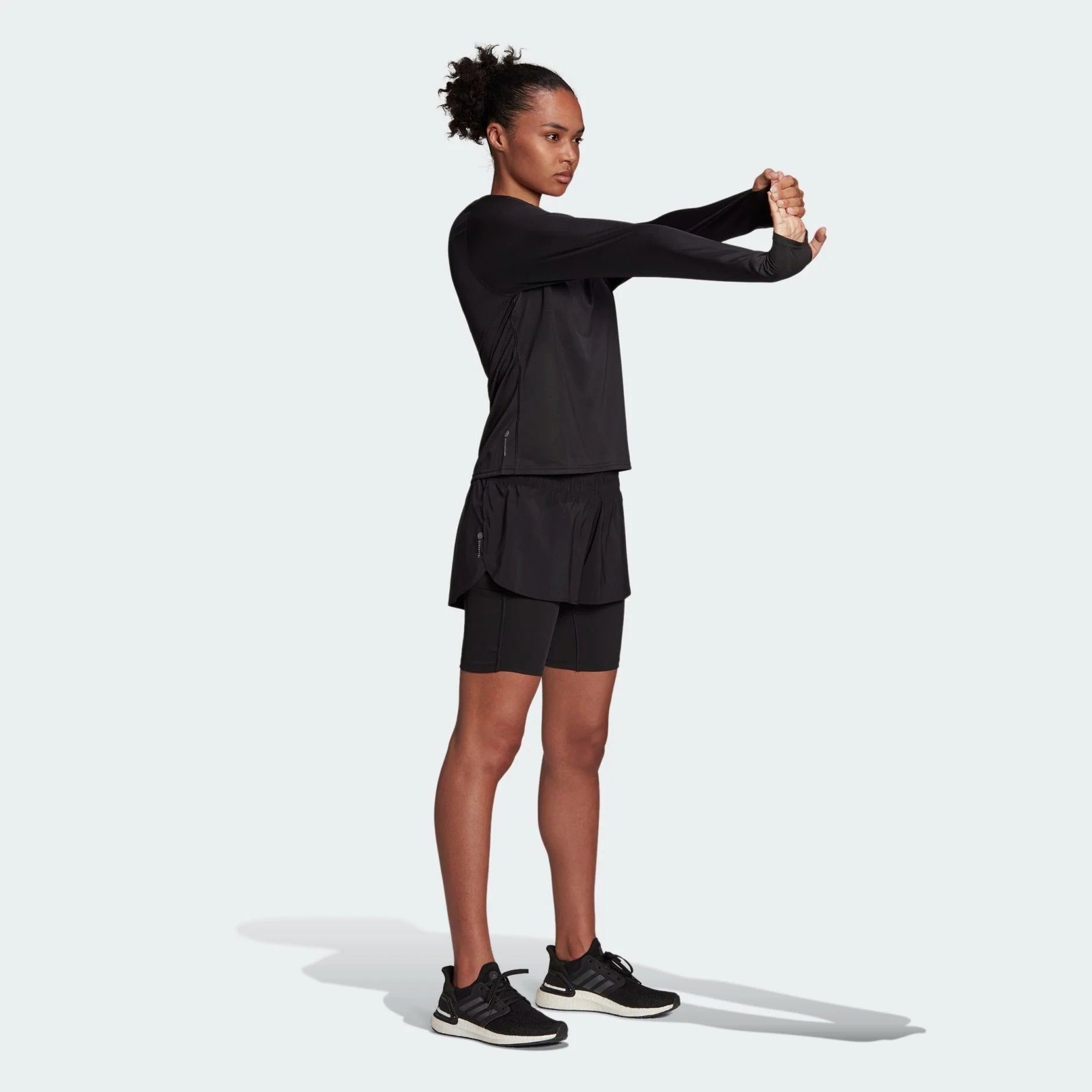 adidas Run Icons Two-in-One Women's Running Shorts - Image 3