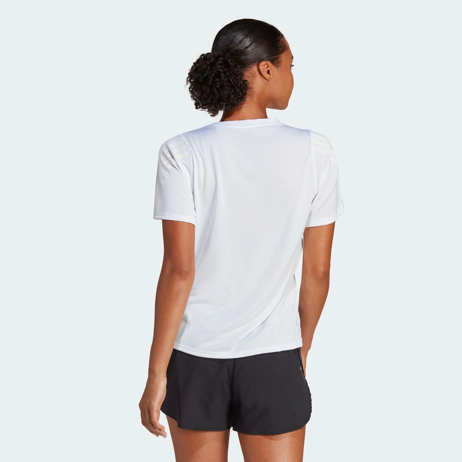 adidas Run Icons 3-Stripes Low-Carbon Women's Running Tee - Image 2