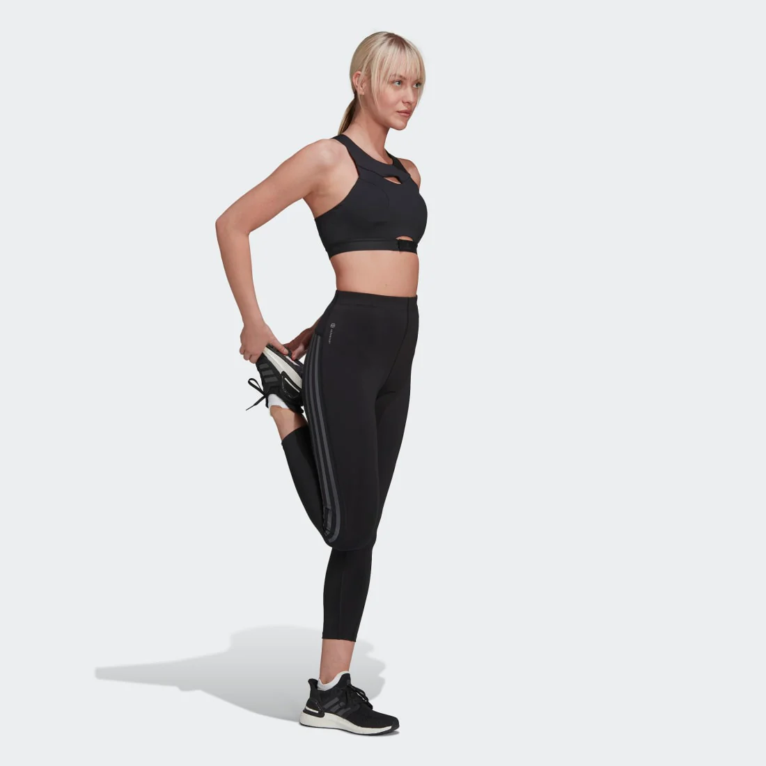 adidas Run Icons 3 Stripes Women's Tight - Image 3