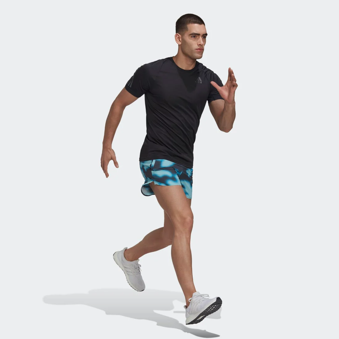 adidas Run icons Logo Graphic All Over Print Men's Shorts - Image 3