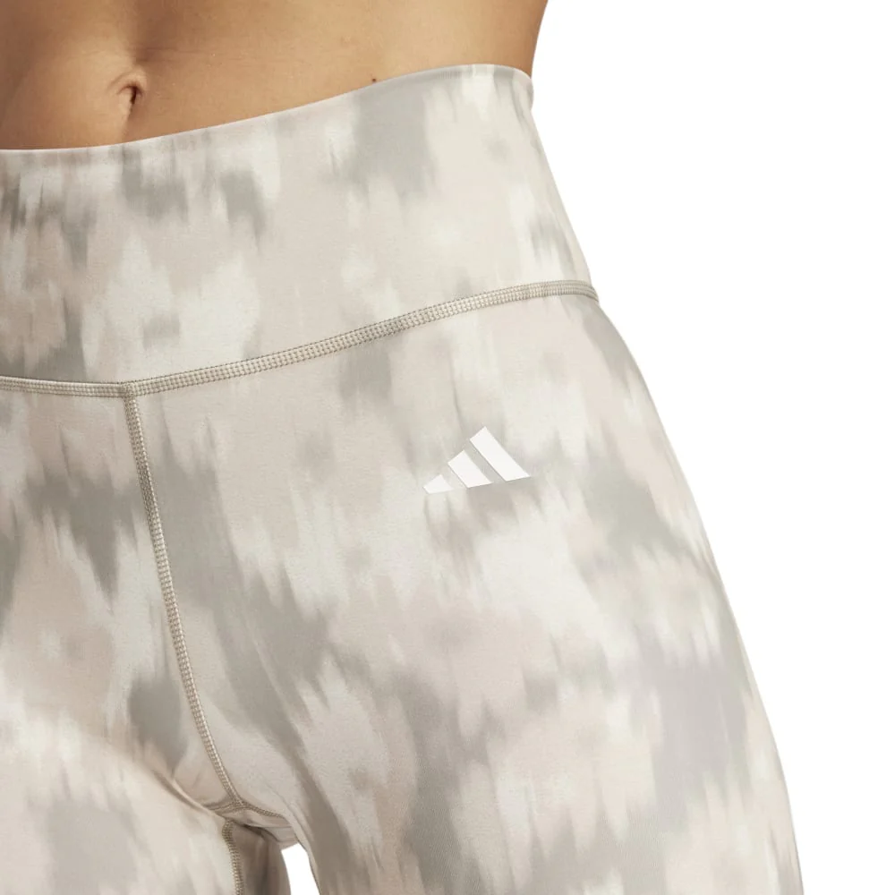adidas Optime Essentials Allover Print Flower Tie-Dye Women's Leggings - Image 5