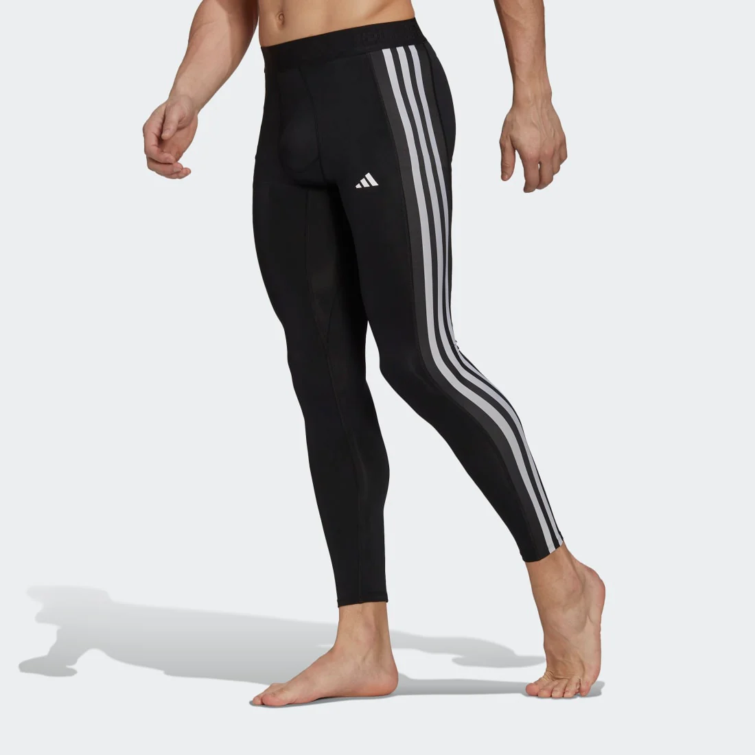 adidas Techfit 3-Stripes Training Men's long Tights - Image 2