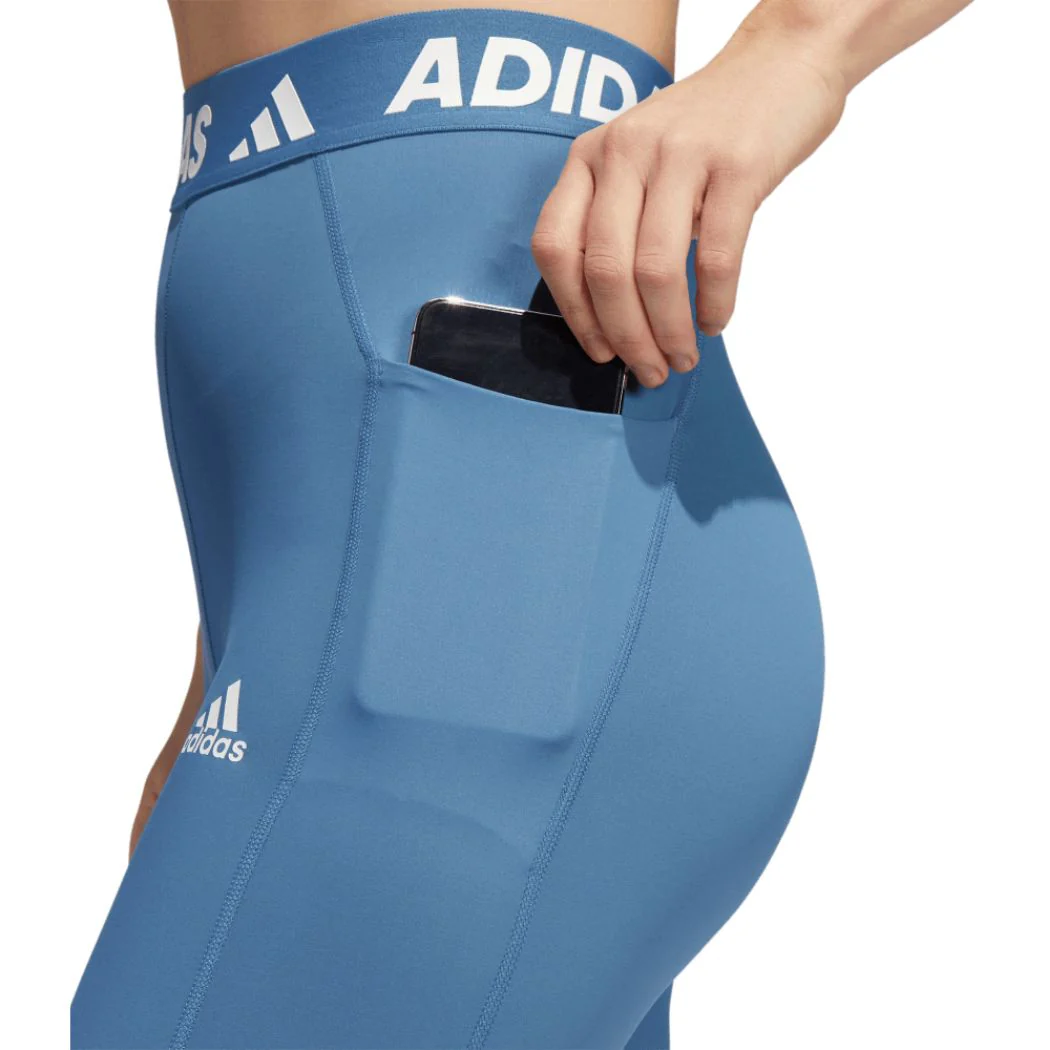 adidas Techfit 3 Stripe Long Gym Women's Tights - Image 3
