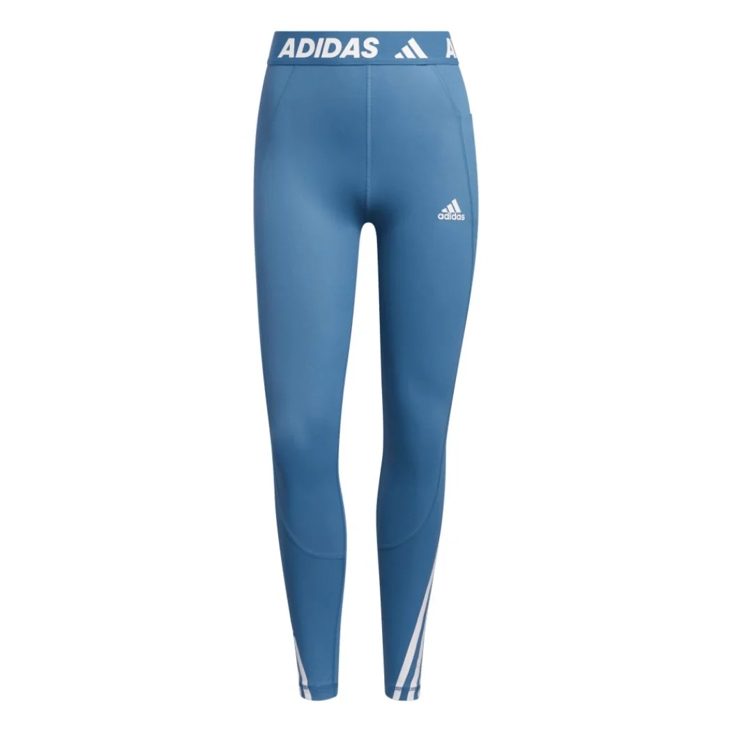 adidas Techfit 3 Stripe Long Gym Women's Tights - Image 4