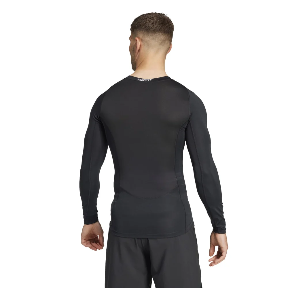 adidas TECHFIT Compression Training Men's Long Sleeve Tee - Image 2