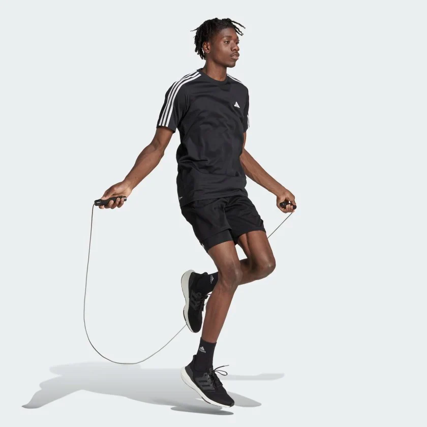 adidas Train Essentials 3-Stripes  Men's Training Tee - Image 3