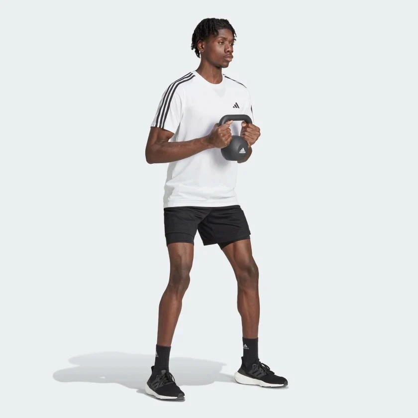 adidas Train Essentials 3-Stripes Men's Training Tee - Image 3