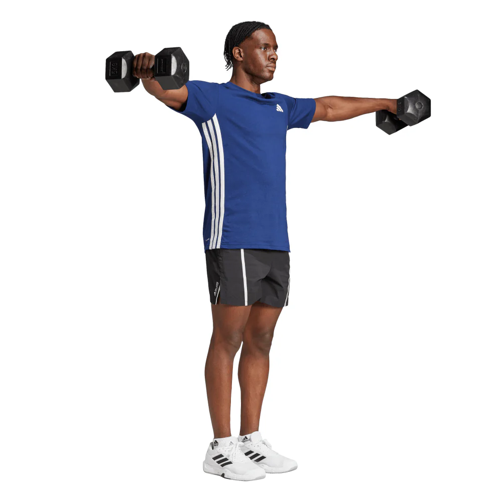 adidas Train Essentials Training Feelready 3-Stripes Men's Tee - Image 3