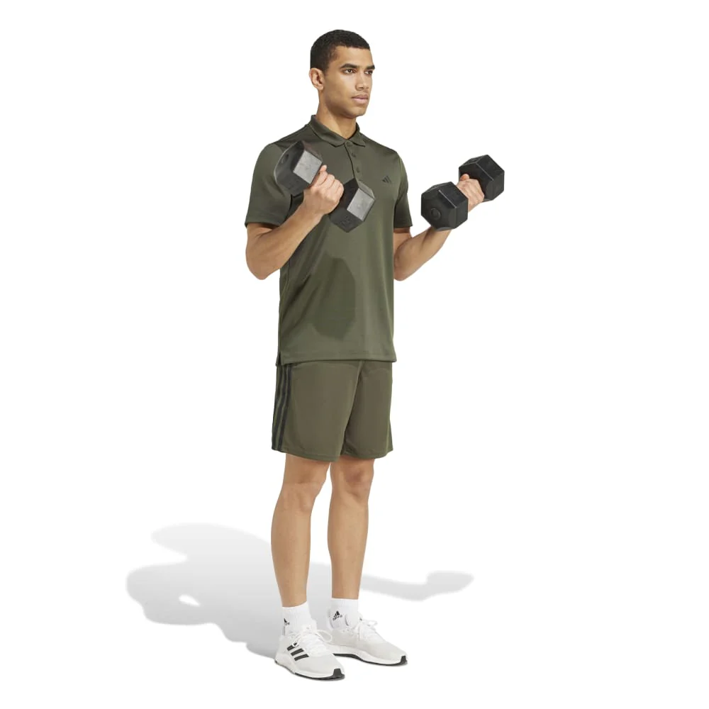 adidas Train Essentials Piqué 3-Stripes Men's Training Shorts - Image 3