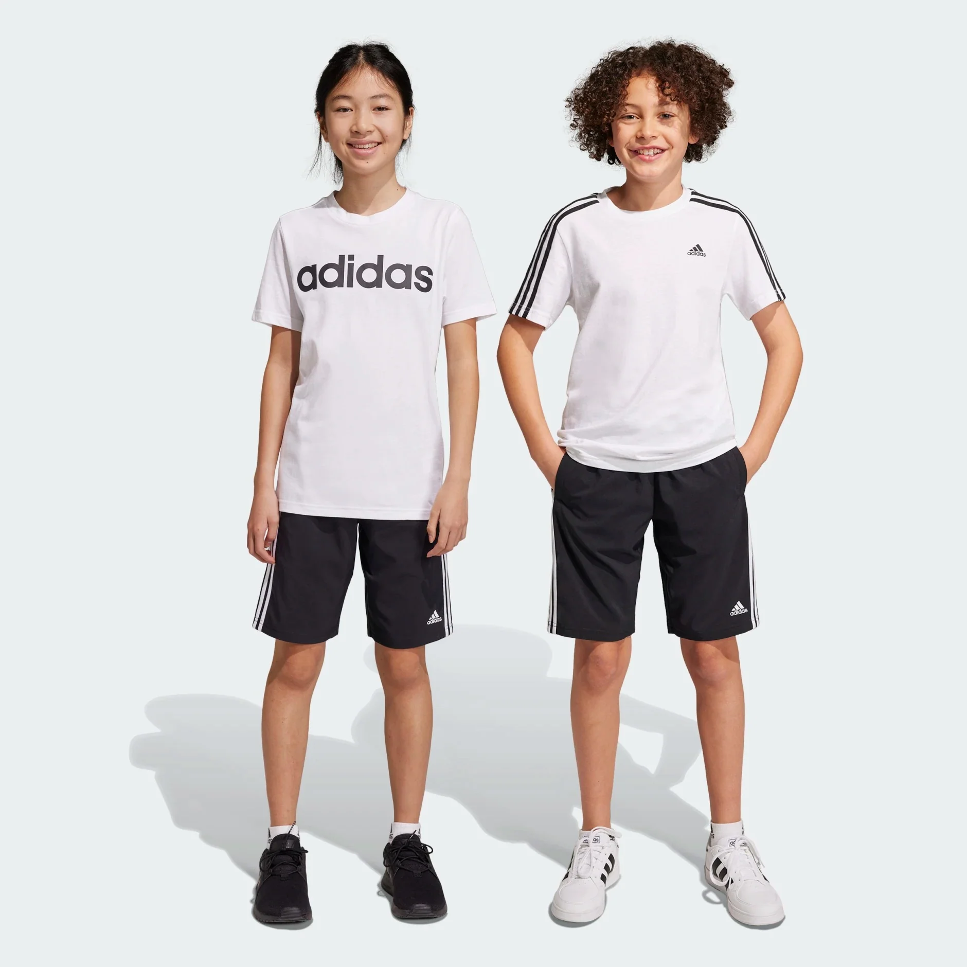 adidas Essentials 3-Stripes Kids Woven Shorts - Image 4