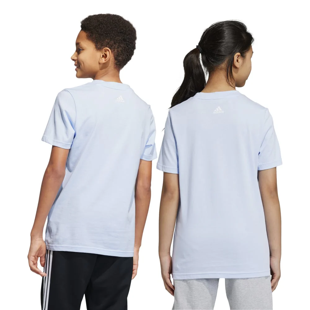 adidas Essentials Linear Logo Cotton Kid's Tee - Image 2