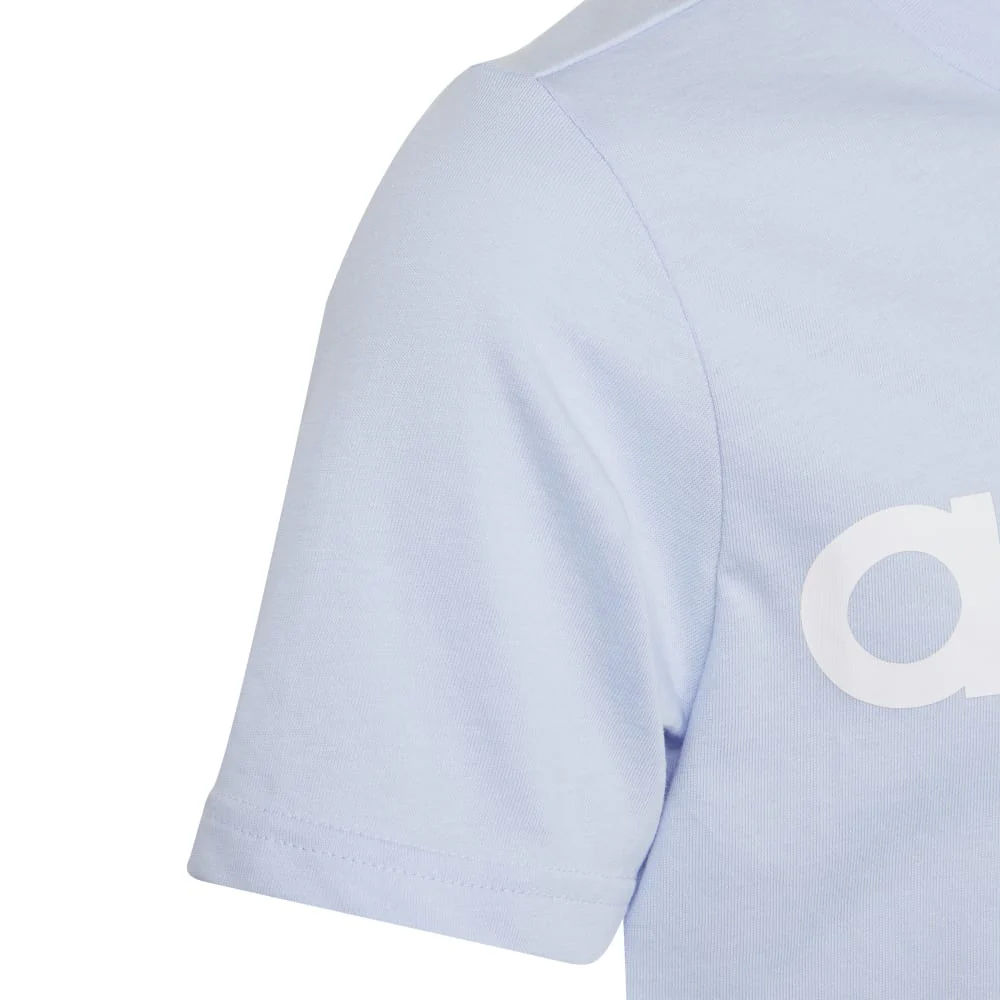 adidas Essentials Linear Logo Cotton Kid's Tee - Image 3