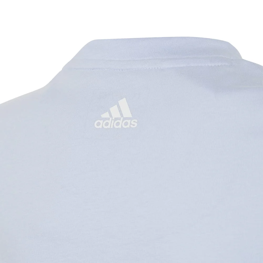 adidas Essentials Linear Logo Cotton Kid's Tee - Image 5