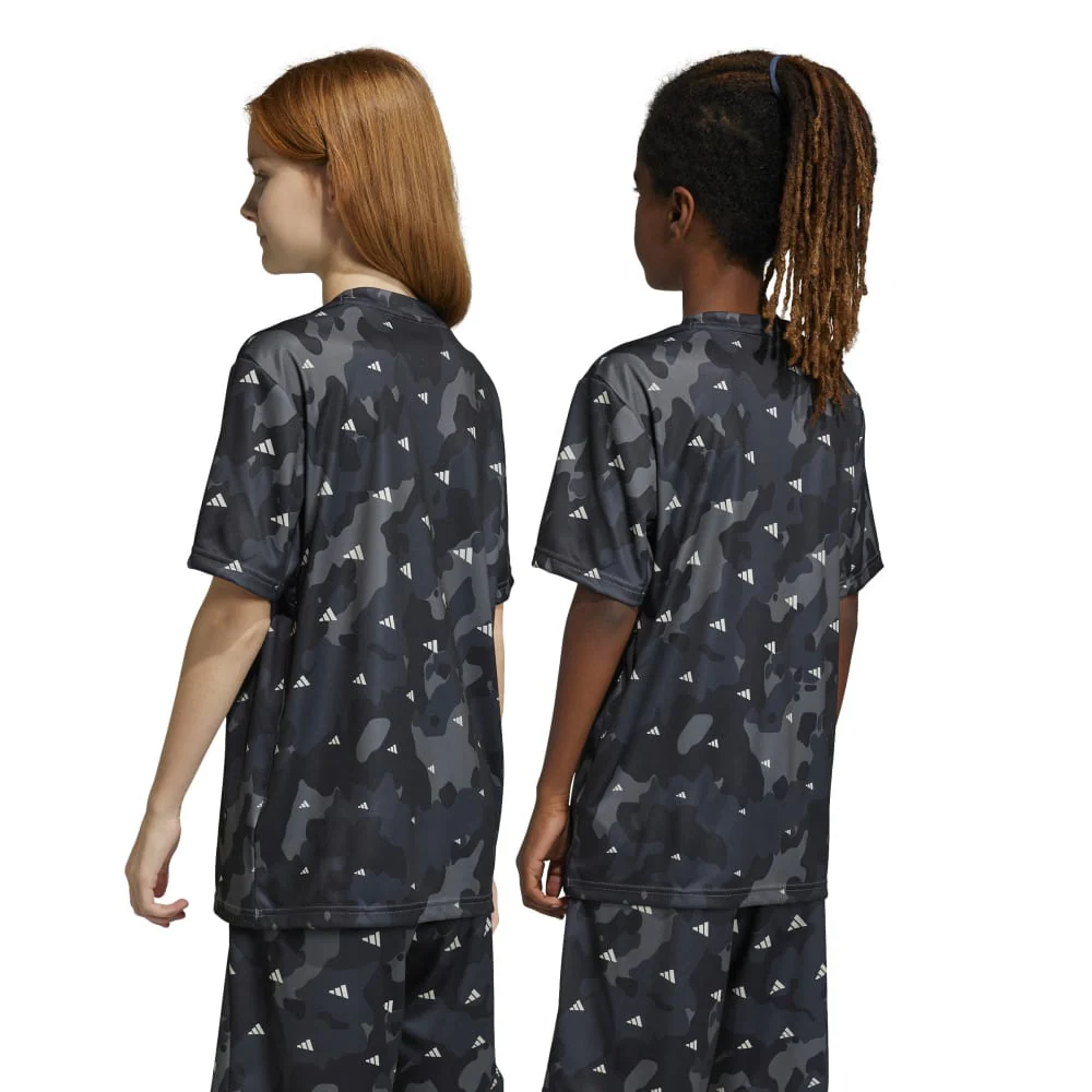 adidas Train Essentials All Over Print Kid's Tee - Image 2
