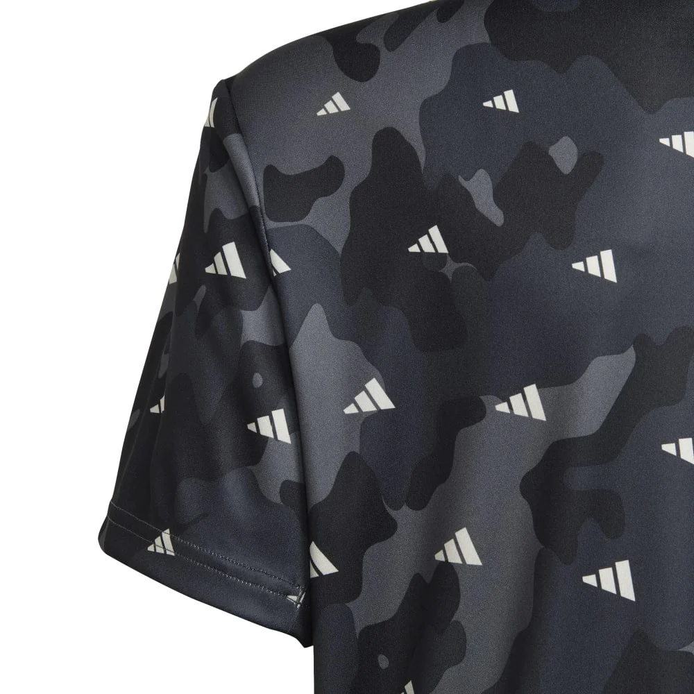 adidas Train Essentials All Over Print Kid's Tee - Image 4