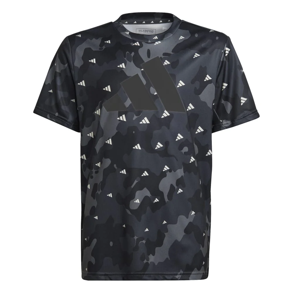 adidas Train Essentials All Over Print Kid's Tee - Image 5